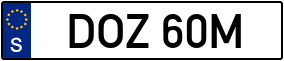 Trailer License Plate